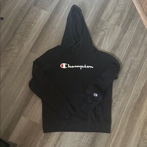 Champion Classic Black Pullover Hoodie